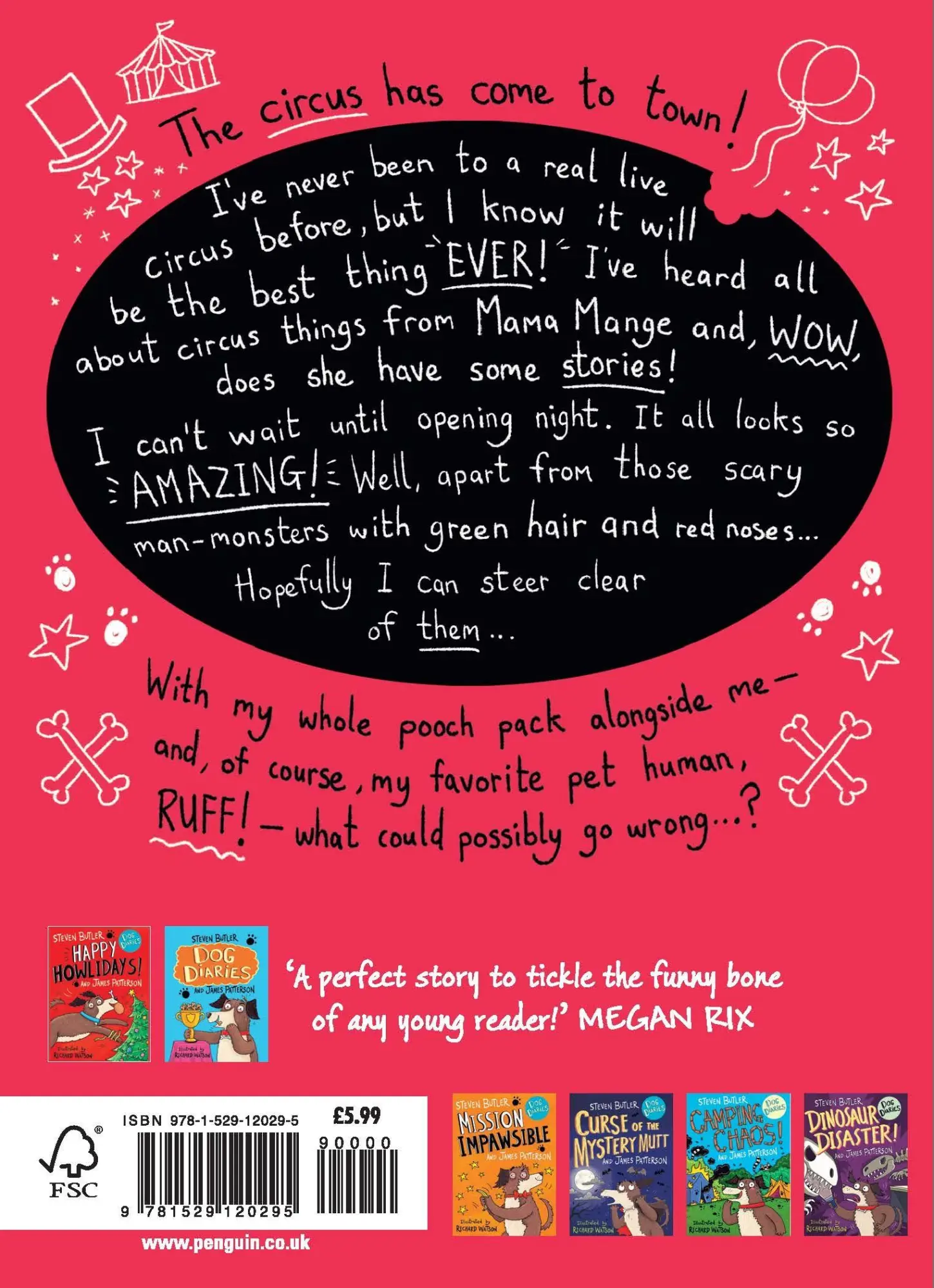 Rückseite: 9781529120295 | Dog Diaries: Big Top Bonanza! | James Patterson (u. a.) | Taschenbuch