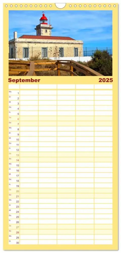 Bild: 9783457100295 | Familienplaner 2025 - Algarve verliebt mit 5 Spalten (Wandkalender,...