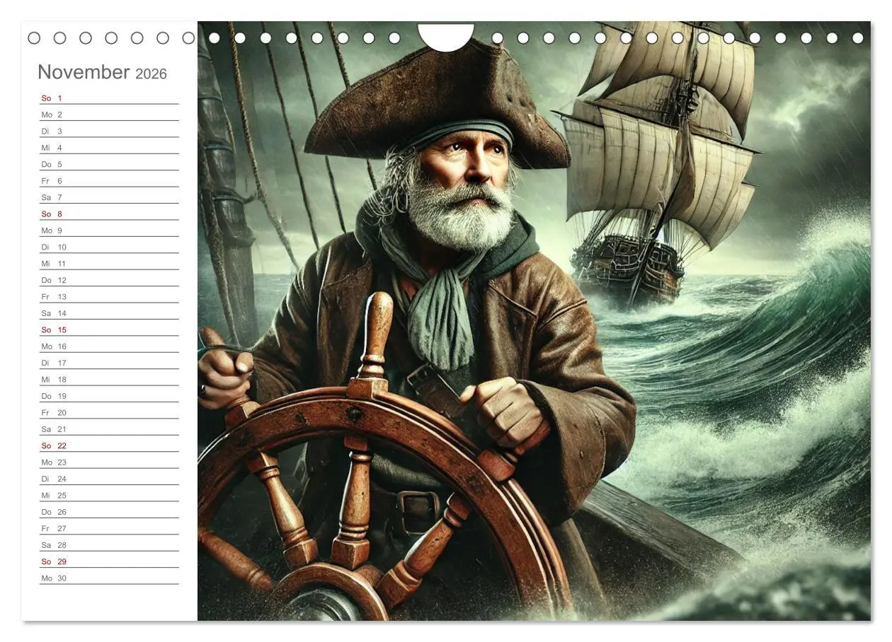 Bild: 9783457270295 | KI Piraten - Abenteuer der Seeräuber auf hoher See (Wandkalender...