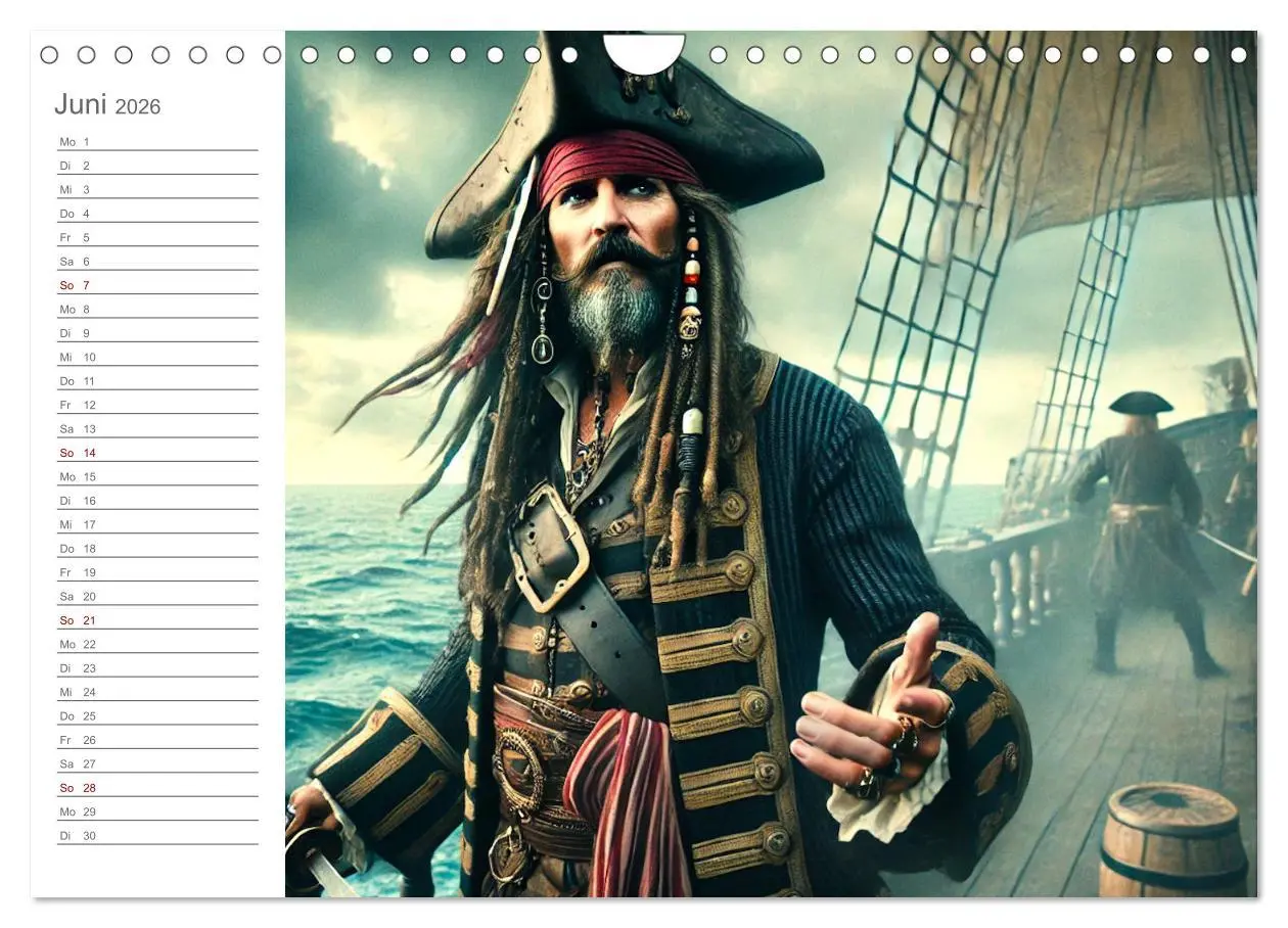 Bild: 9783457270295 | KI Piraten - Abenteuer der Seeräuber auf hoher See (Wandkalender...