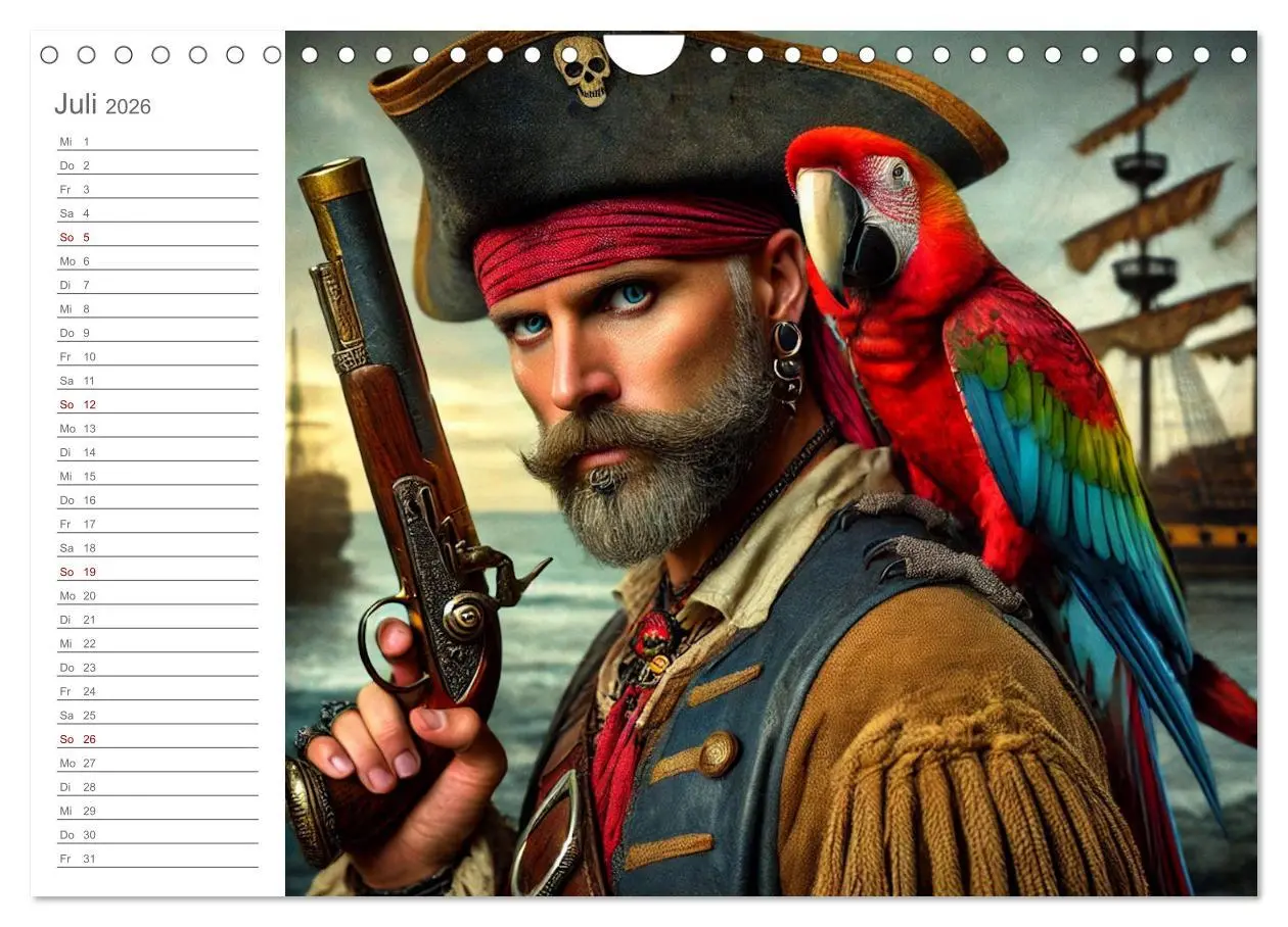 Bild: 9783457270295 | KI Piraten - Abenteuer der Seeräuber auf hoher See (Wandkalender...