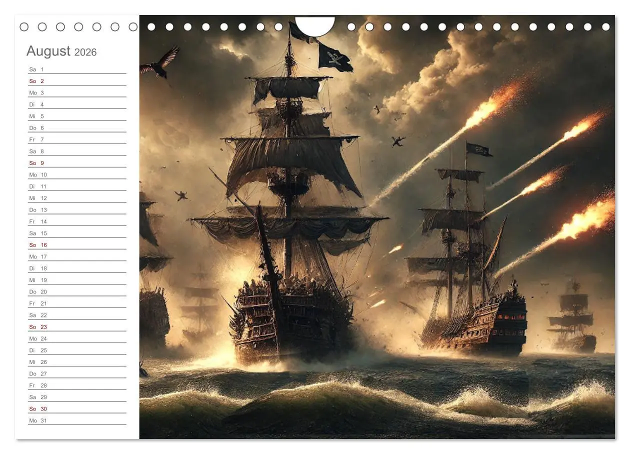 Bild: 9783457270295 | KI Piraten - Abenteuer der Seeräuber auf hoher See (Wandkalender...