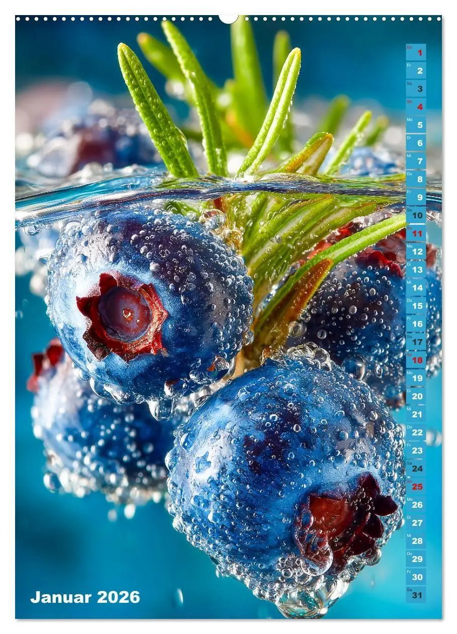 Bild: 9783516670295 | Fruchtige Erfrischung - Küchenkalender mit bunten Früchten im...