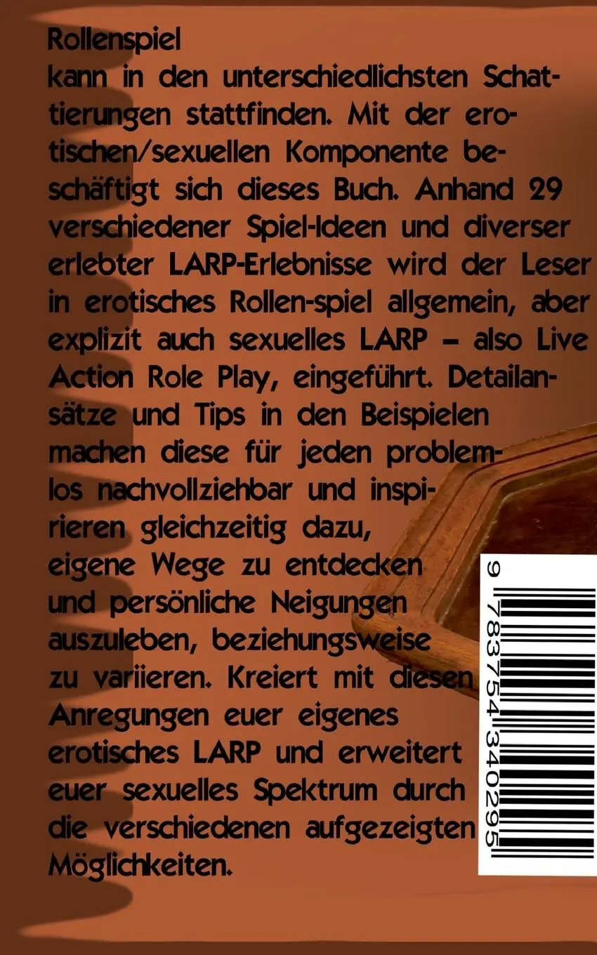 Rückseite: 9783754340295 | Erotisches Rollenspiel und Sex im LARP | Bruno Trefelt | Taschenbuch