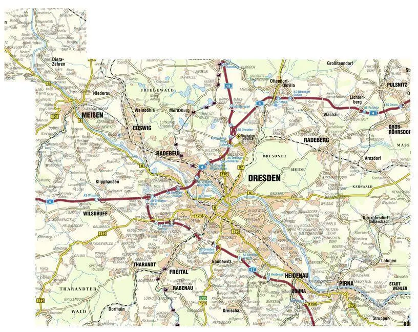 Bild: 9783868430295 | Dresden und Umgebung 1 : 50 000 | (Land-)Karte | Deutsch | 2021