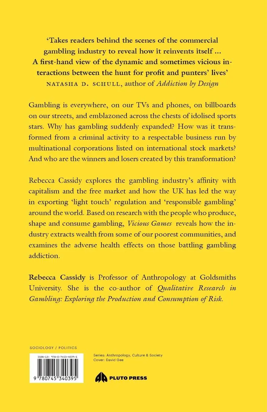 Rückseite: 9780745340395 | Vicious Games | Capitalism and Gambling | Rebecca Cassidy | Buch
