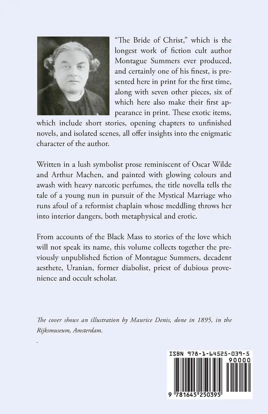 Rückseite: 9781645250395 | The Bride of Christ | and Other Fictions | Montague Summers | Buch