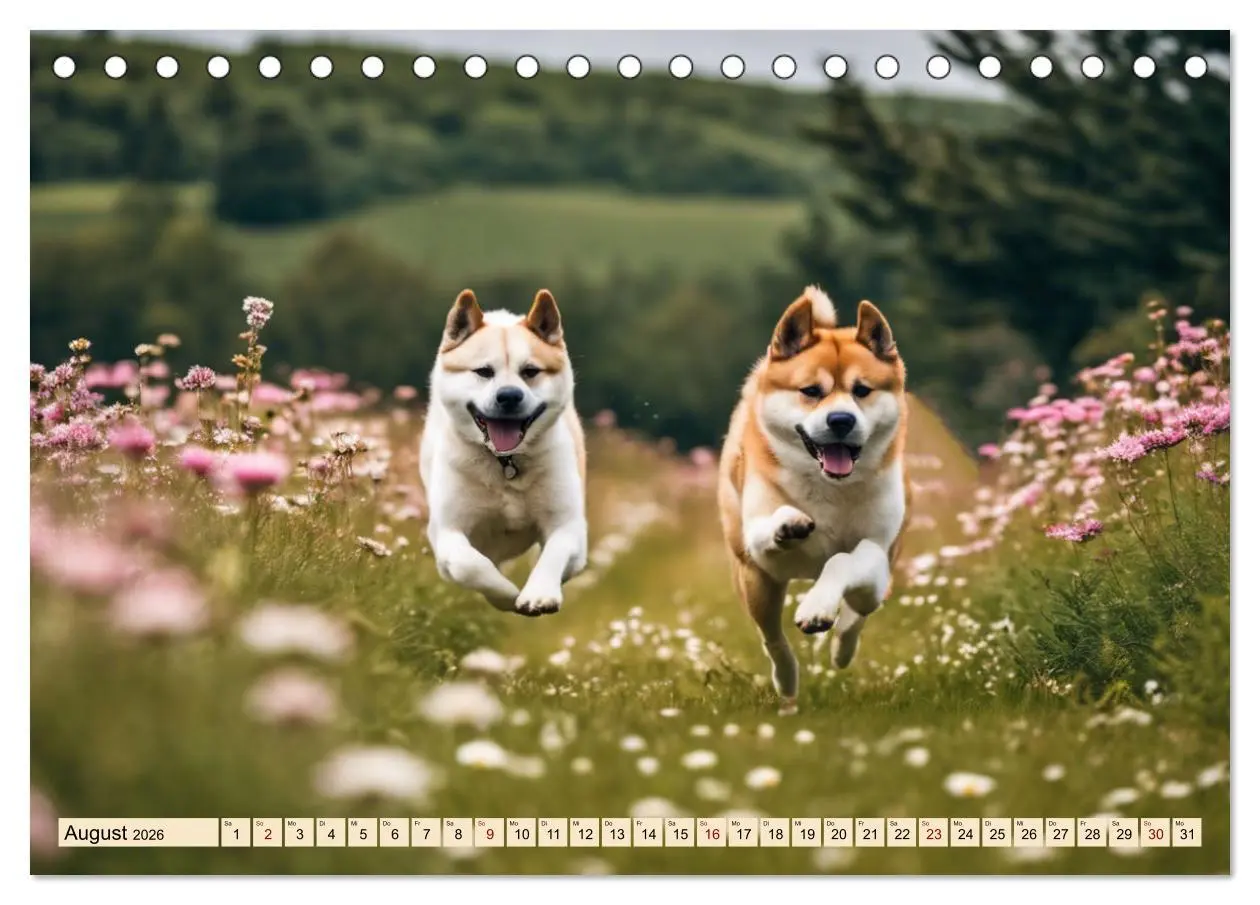 Bild: 9783457400395 | Akita Inu - Inbegriff der Treue (Tischkalender 2026 DIN A5 quer),...