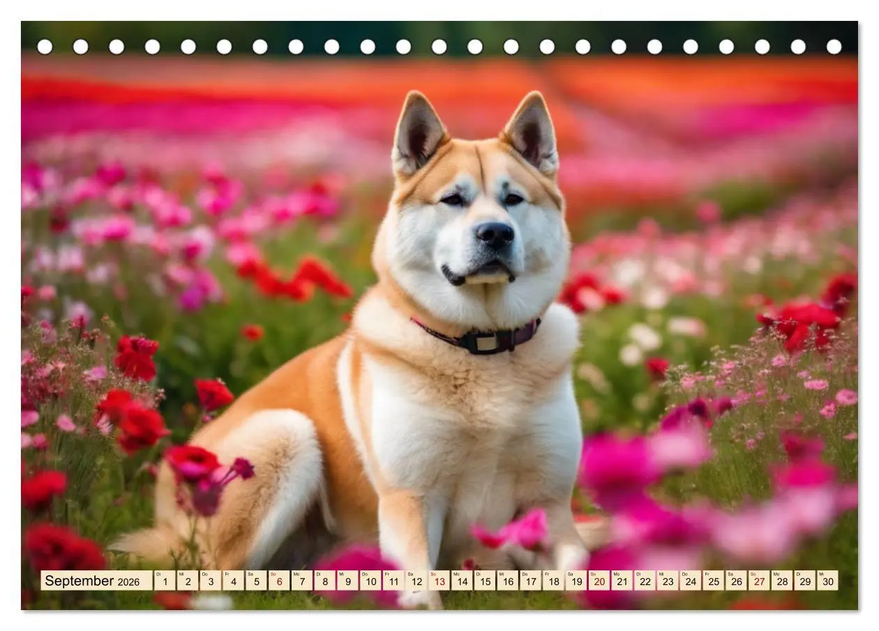 Bild: 9783457400395 | Akita Inu - Inbegriff der Treue (Tischkalender 2026 DIN A5 quer),...