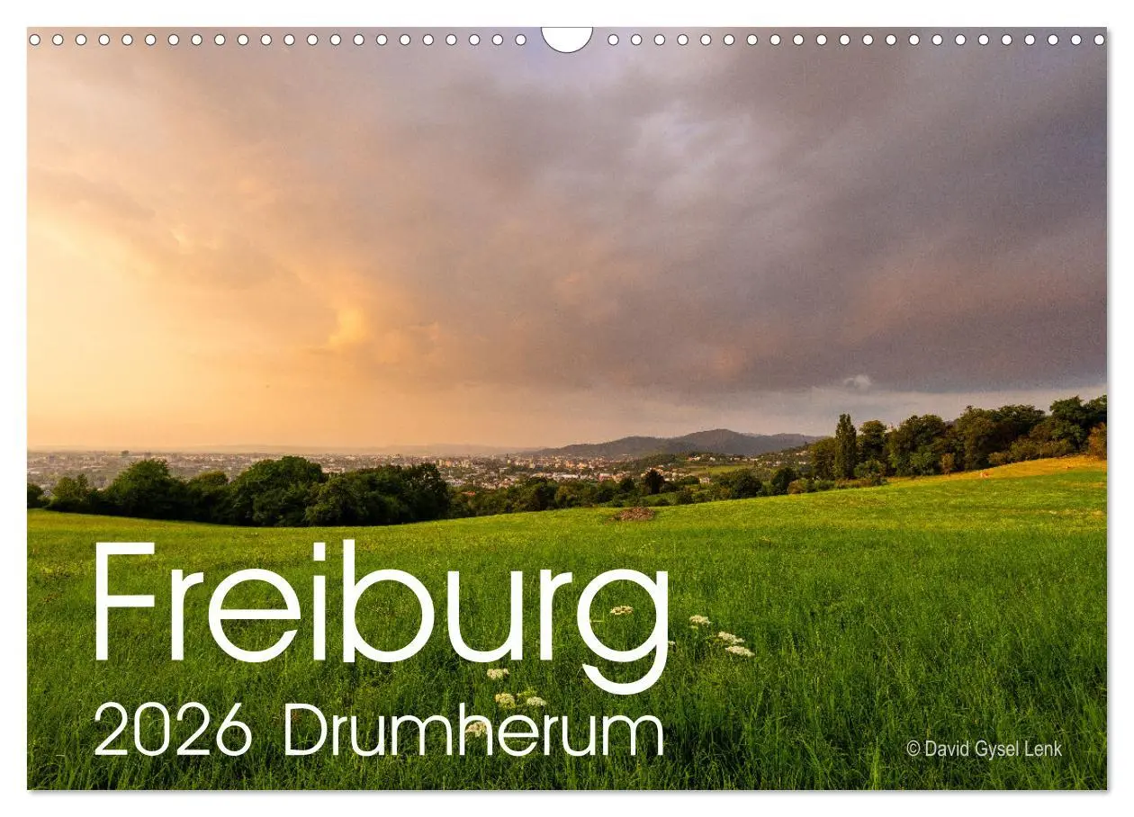 Cover: 9783457640395 | Freiburg, Drumherum (Wandkalender 2026 DIN A3 quer), CALVENDO...