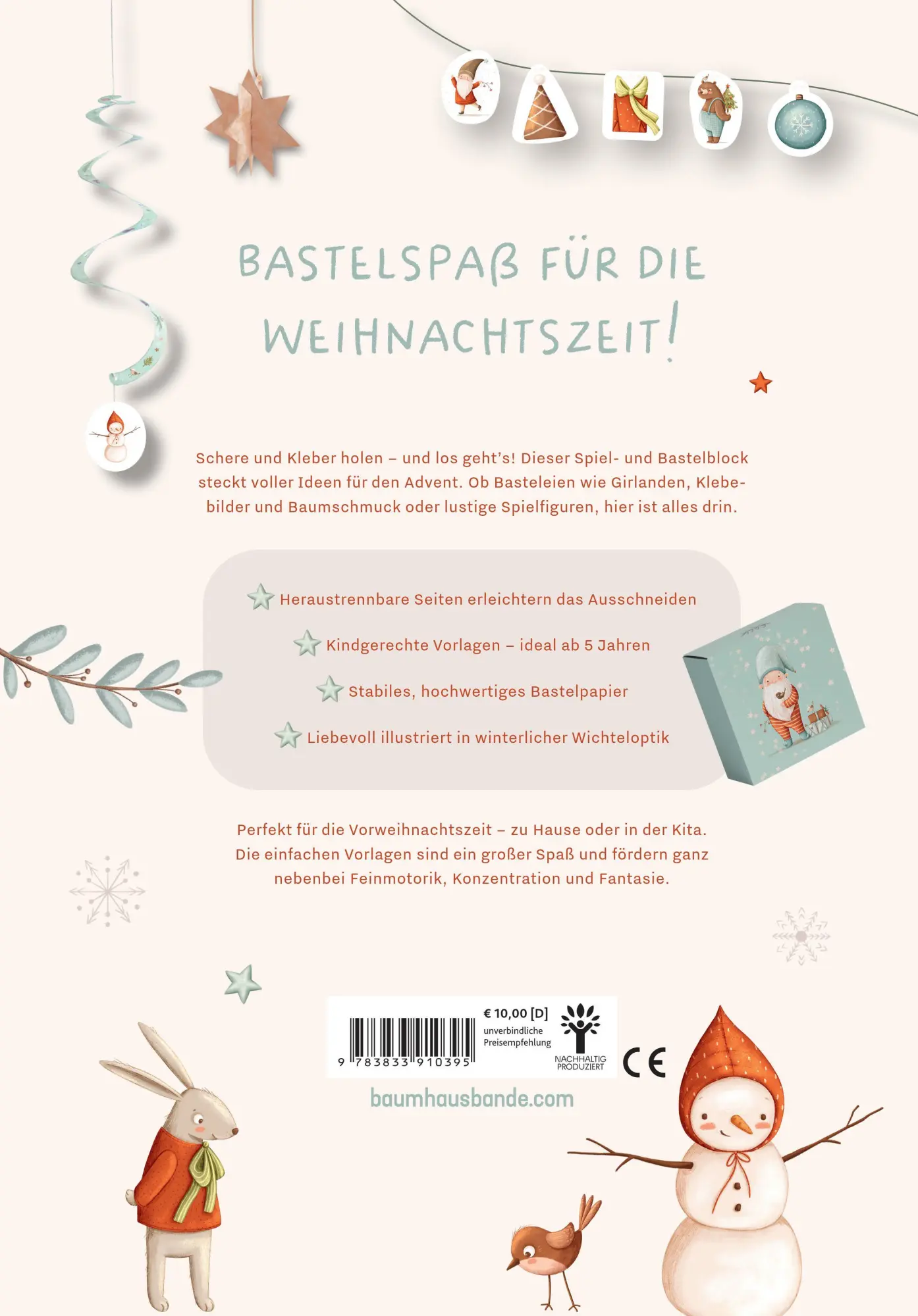 Bild: 9783833910395 | Basteln &amp; Spielen zu Weihnachten | Vorbespielte SD-Karte | 64 S.