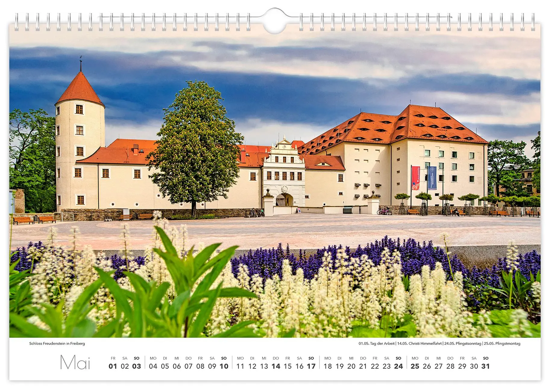 Bild: 9783910680395 | Kalender Dresden und Umgebung 2026 | 45 x 30 cm weißes Kalendarium