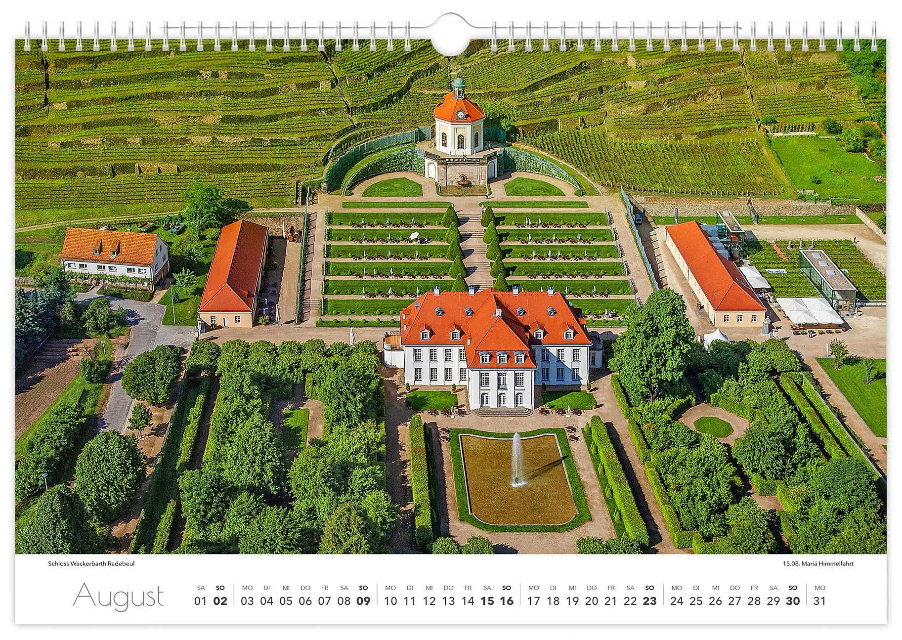 Bild: 9783910680395 | Kalender Dresden und Umgebung 2026 | 45 x 30 cm weißes Kalendarium