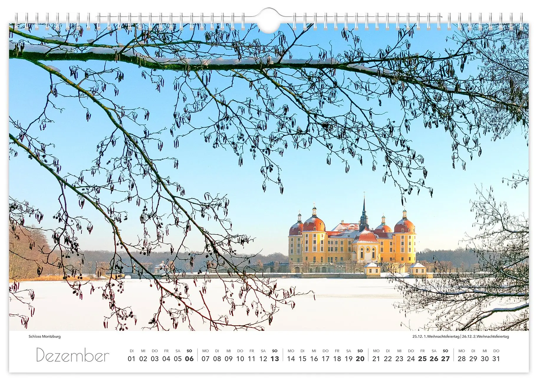 Bild: 9783910680395 | Kalender Dresden und Umgebung 2026 | 45 x 30 cm weißes Kalendarium