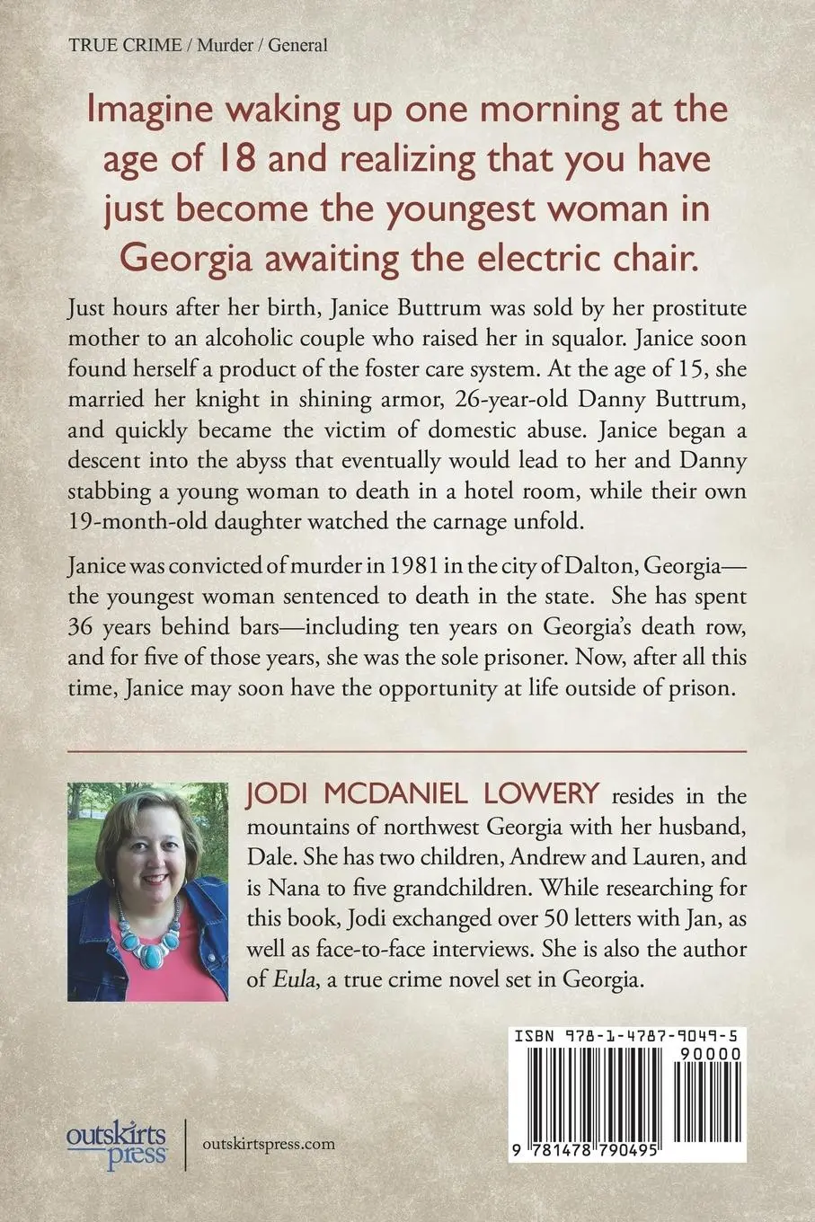 Rückseite: 9781478790495 | Jan | The Youngest Woman Sentenced to Georgia's Death Row | Lowery