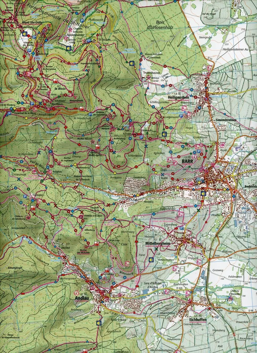 Bild: 9782758550495 | Barr.Le Howald.Villé.Haute Vallée de la Bruche 1:25 000 | (Land-)Karte