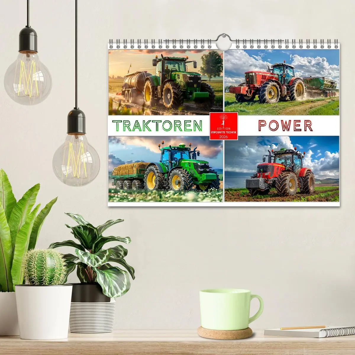 Bild: 9783457320495 | Traktoren Power (Wandkalender 2026 DIN A4 quer), CALVENDO...