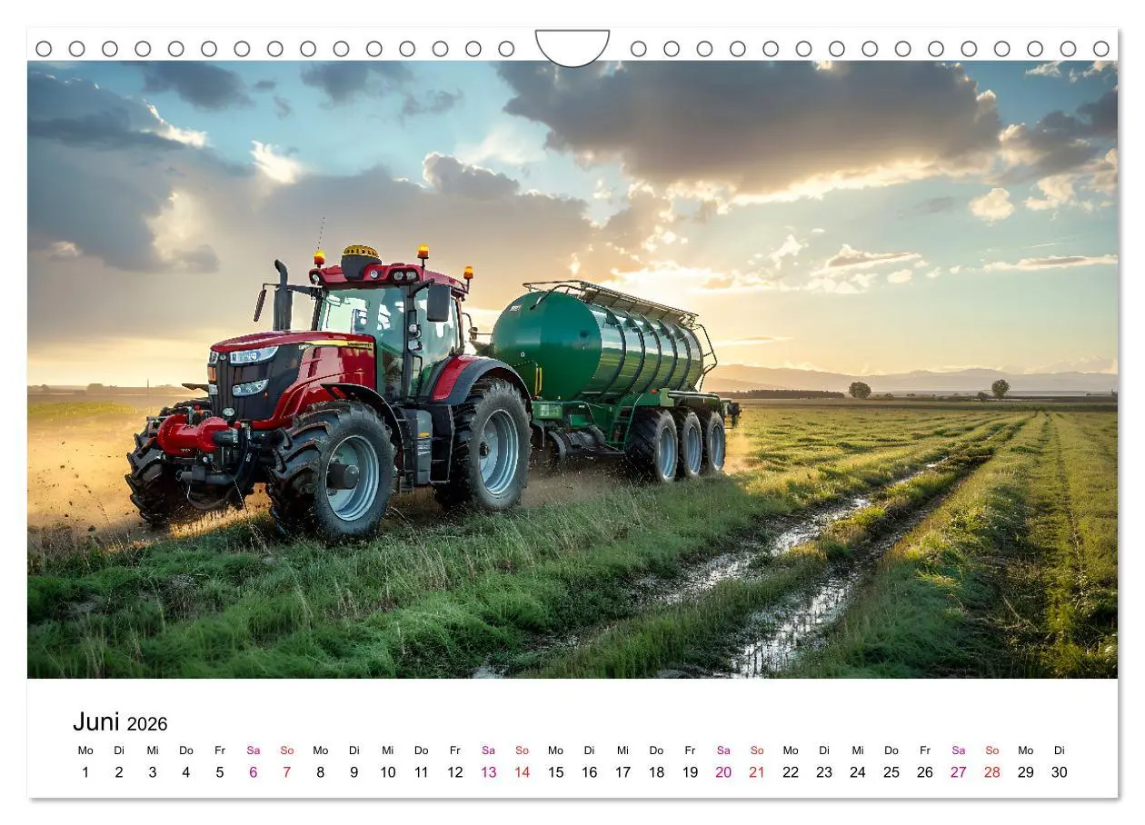 Bild: 9783457320495 | Traktoren Power (Wandkalender 2026 DIN A4 quer), CALVENDO...