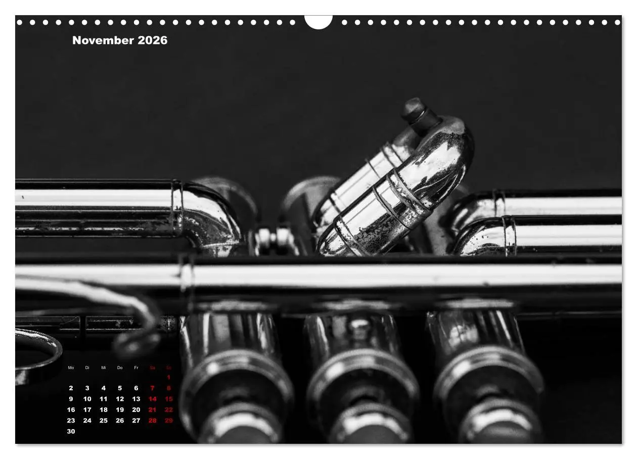 Bild: 9783457870495 | Trompete - Close up (Wandkalender 2026 DIN A3 quer), CALVENDO...