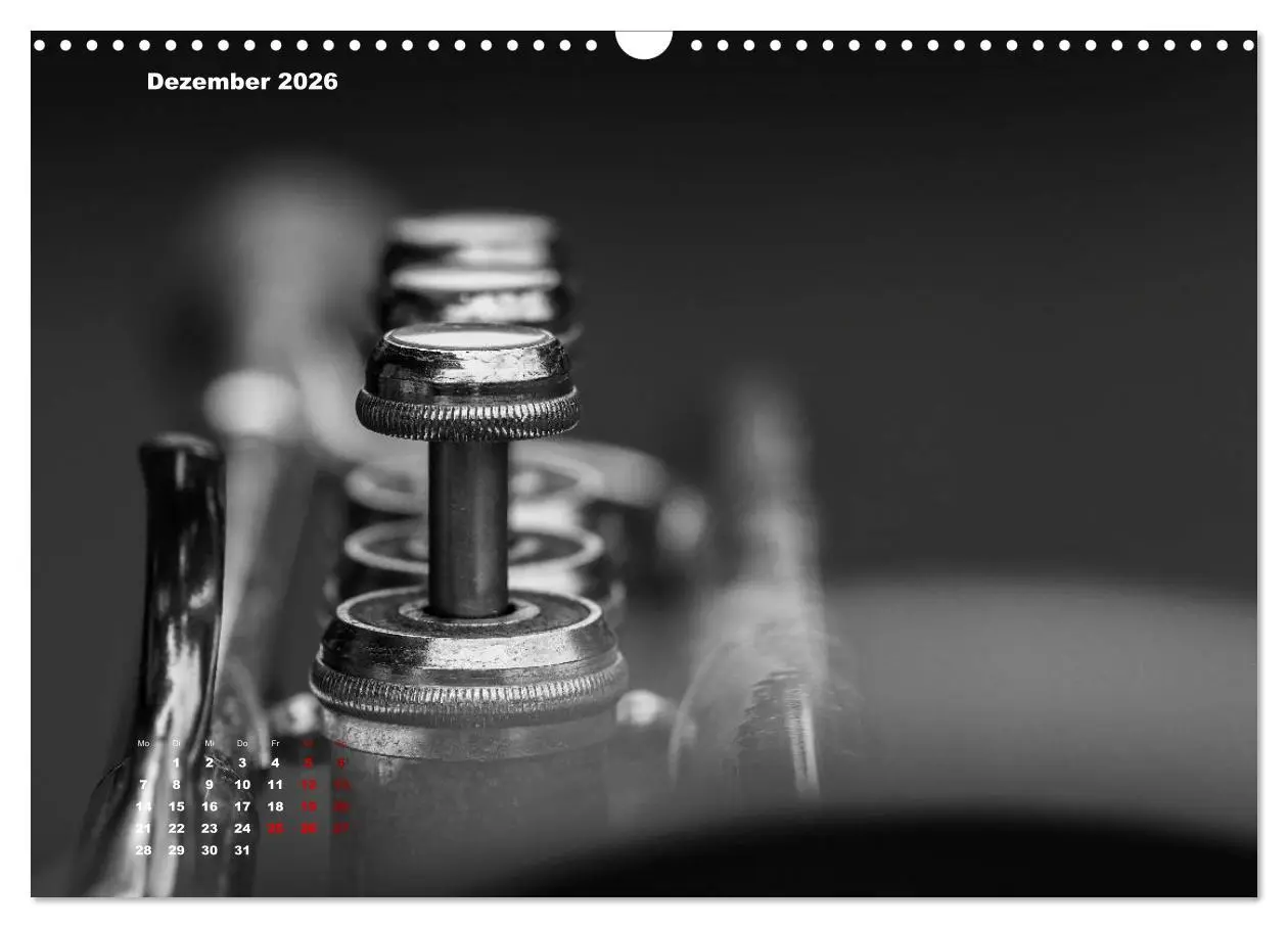 Bild: 9783457870495 | Trompete - Close up (Wandkalender 2026 DIN A3 quer), CALVENDO...