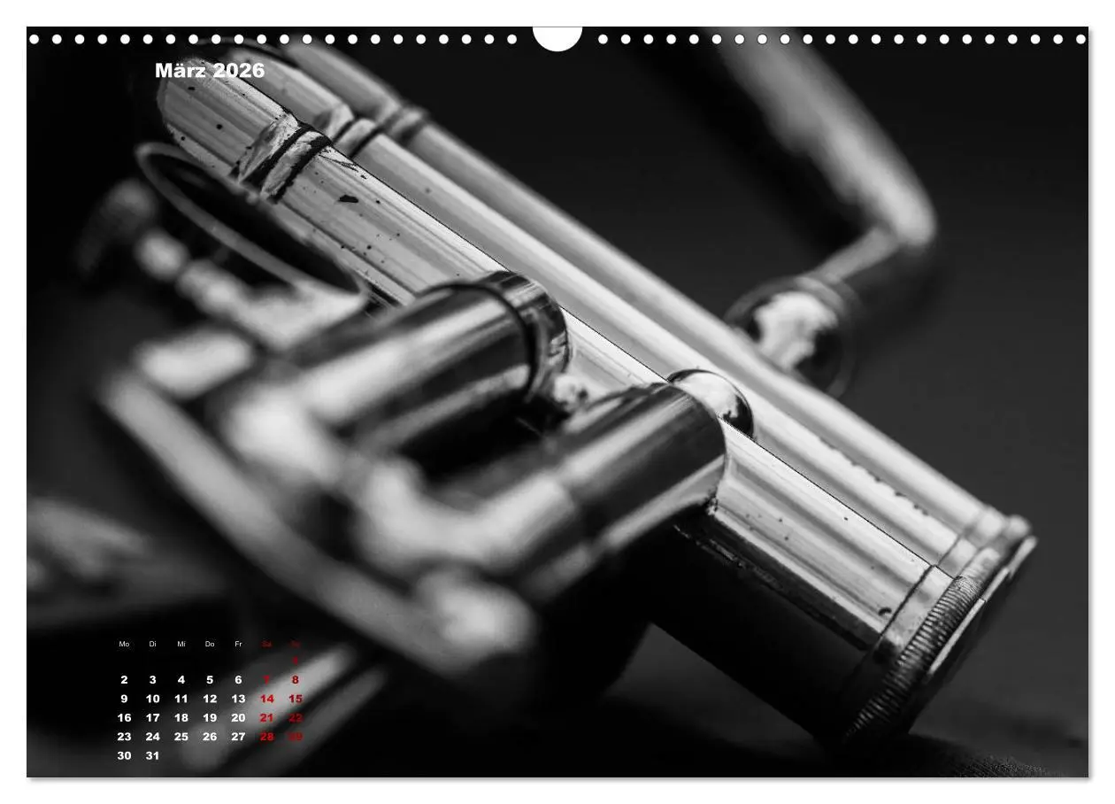 Bild: 9783457870495 | Trompete - Close up (Wandkalender 2026 DIN A3 quer), CALVENDO...