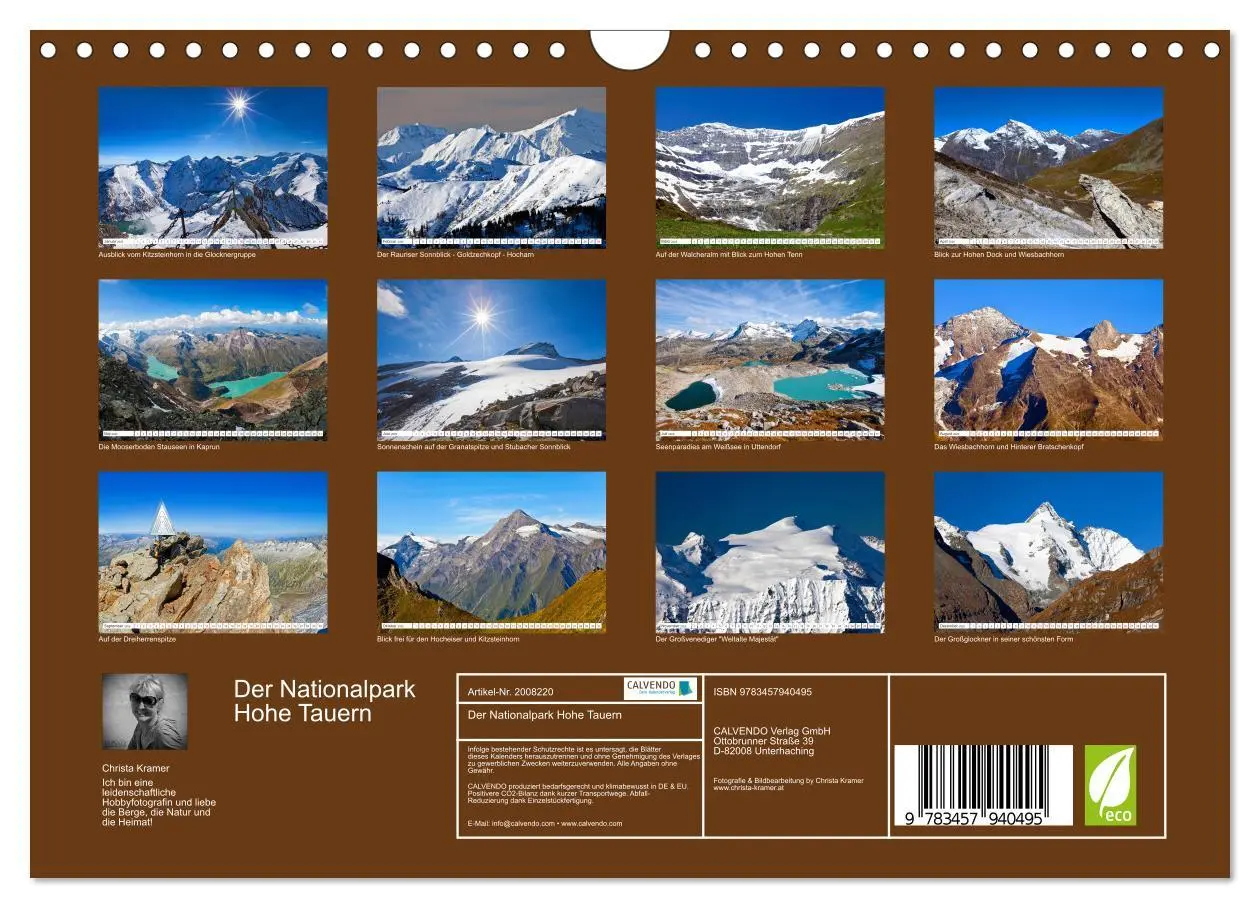 Bild: 9783457940495 | Der Nationalpark Hohe Tauern (Wandkalender 2026 DIN A4 quer),...
