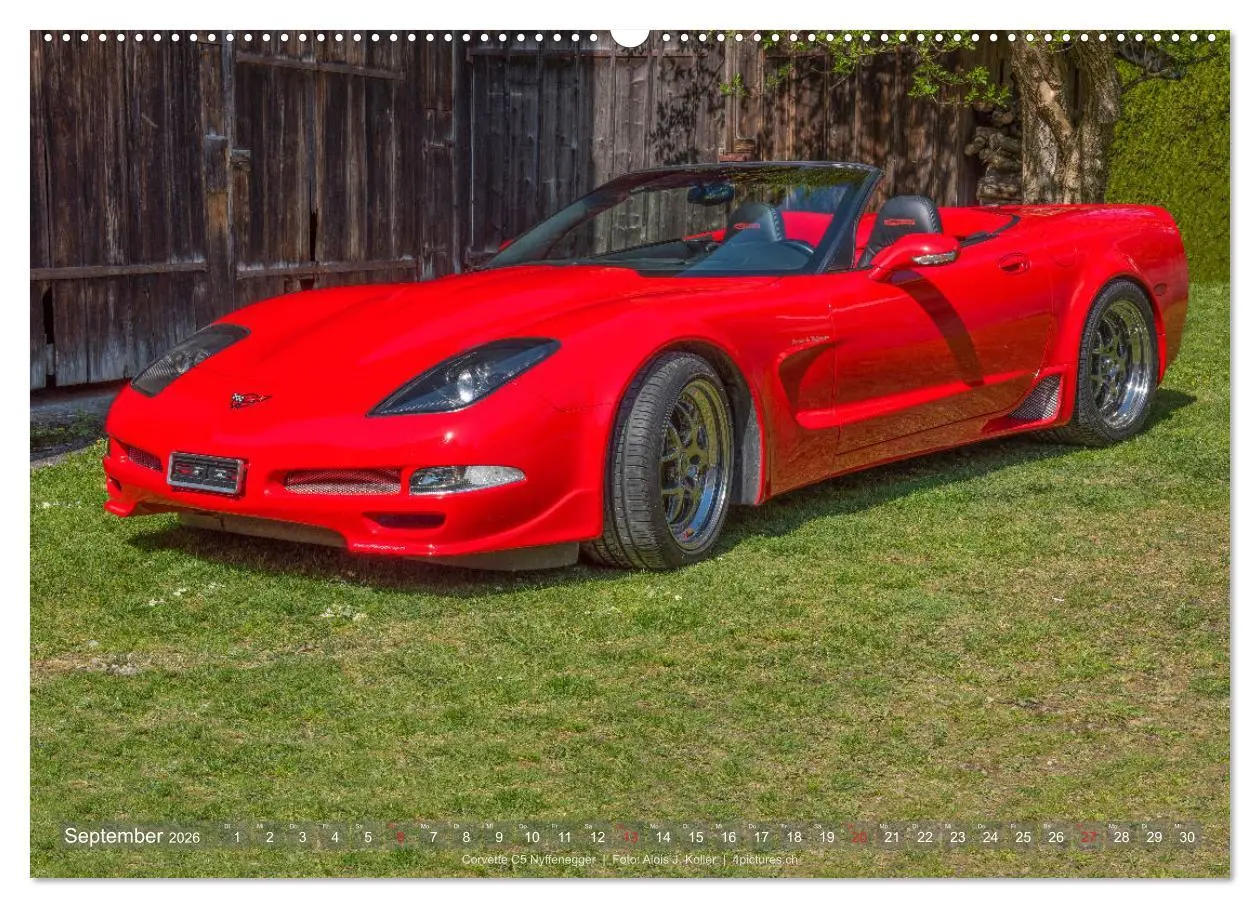 Bild: 9783516030495 | Corvette - Die US Ikone 2026 (hochwertiger Premium Wandkalender...