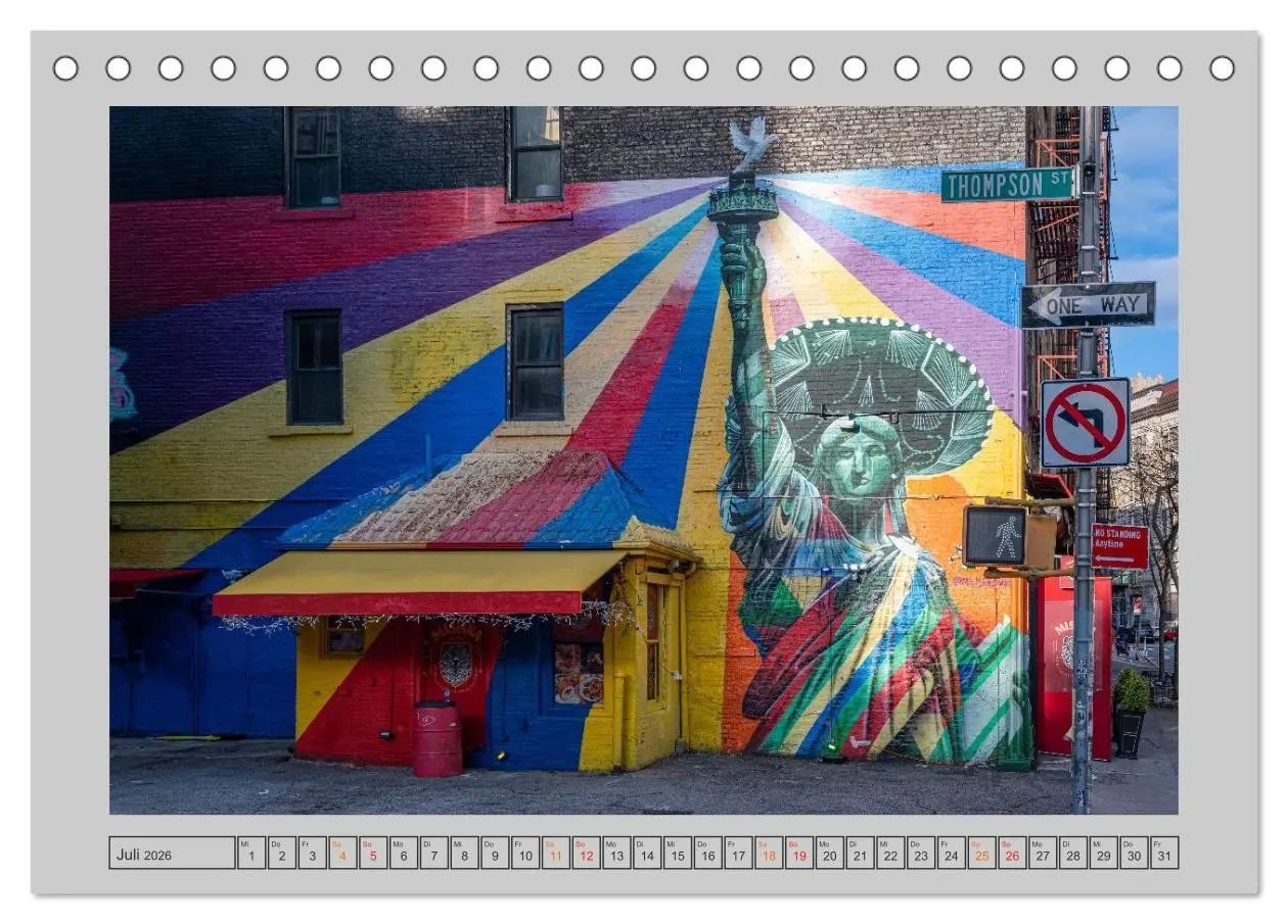 Bild: 9783516650495 | Street Art New York - Ikonen der Wandkunst (Tischkalender 2026 DIN...
