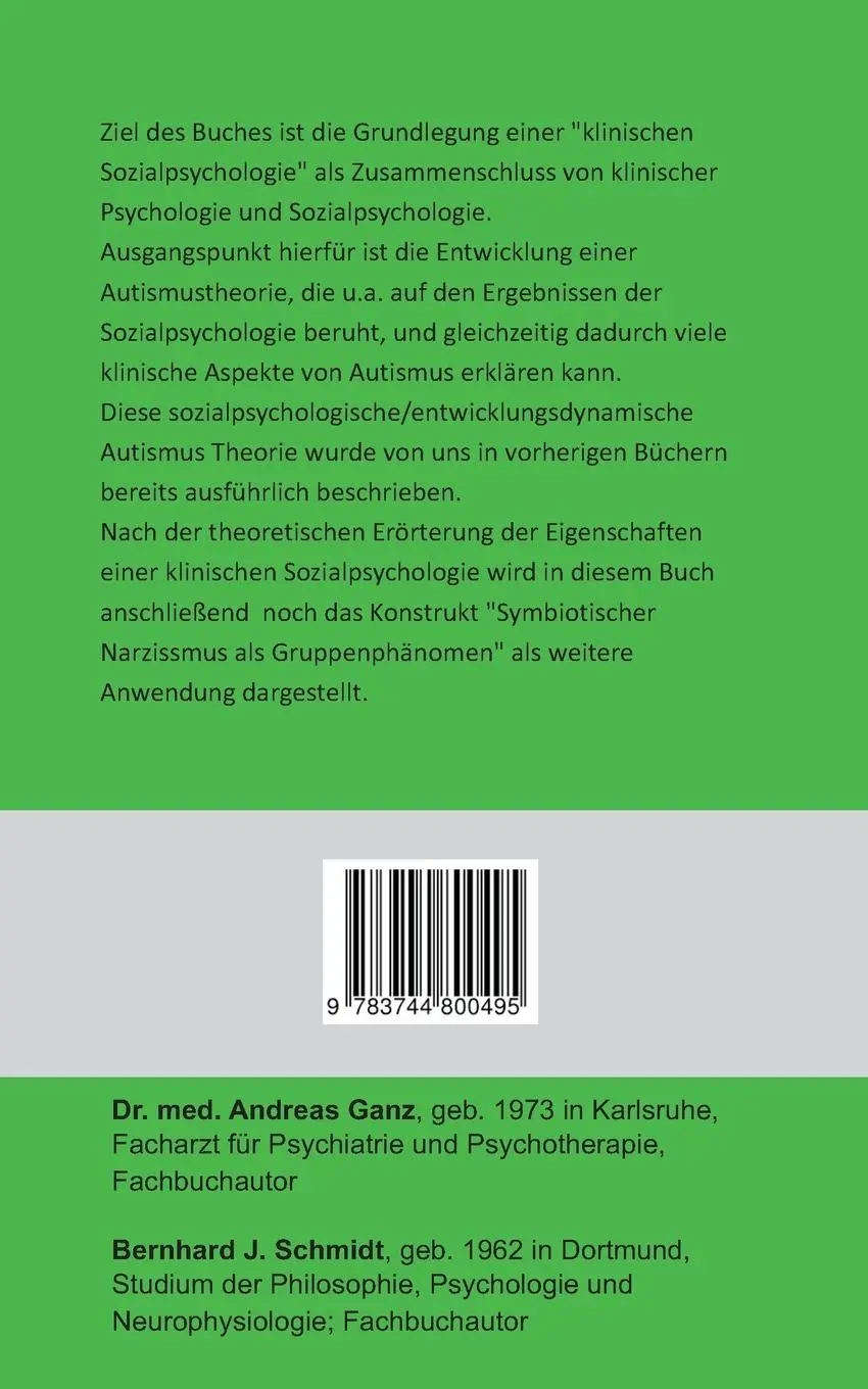 Rückseite: 9783744800495 | Symbiotischer Narzissmus als Gruppenphänomen | Schmidt (u. a.) | Buch