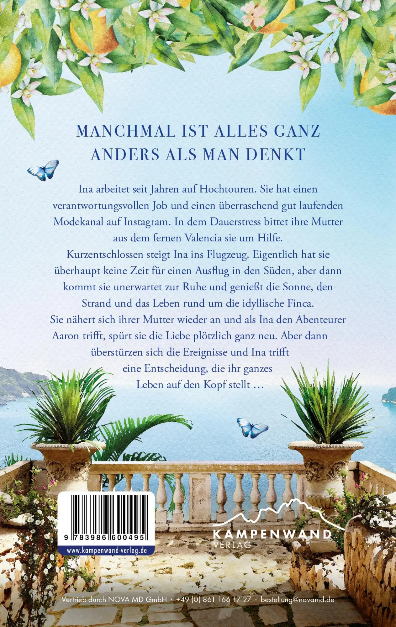 Rückseite: 9783986600495 | Die kleine Finca am Mittelmeer | Andrea Micus | Taschenbuch | 266 S.