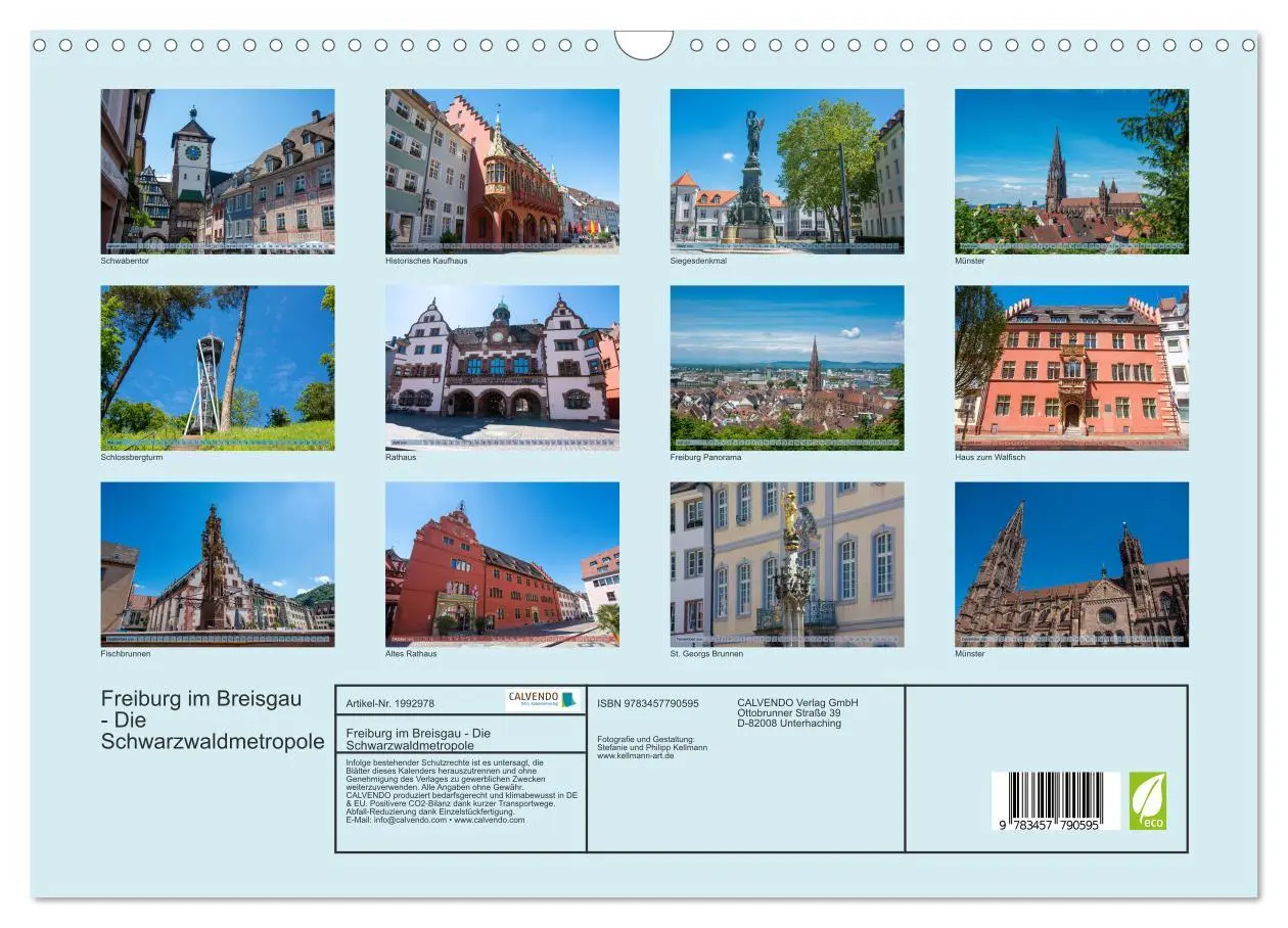 Bild: 9783457790595 | Freiburg im Breisgau - Die Schwarzwaldmetropole (Wandkalender 2026...