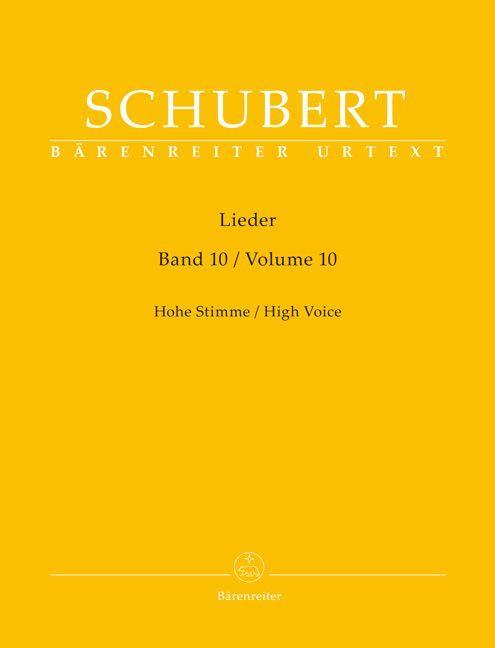 Cover: 9790006530595 | Lieder, Band 10 für hohe Stimme | Singpartitur | Franz Schubert | Buch
