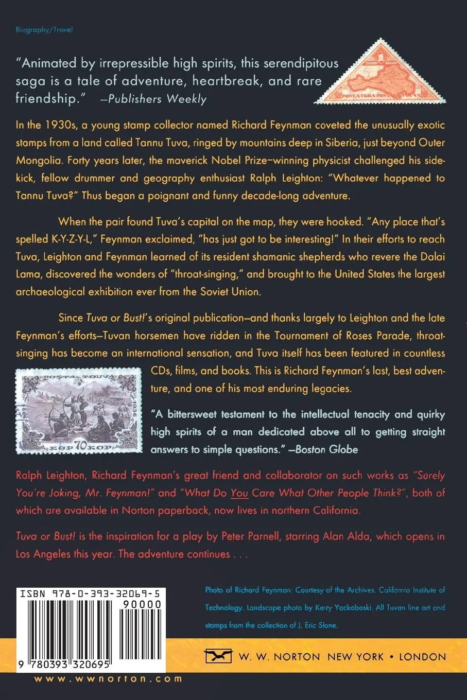 Rückseite: 9780393320695 | Tuva or Bust! Richard Feynman's Last Journey | Ralph Leighton | Buch