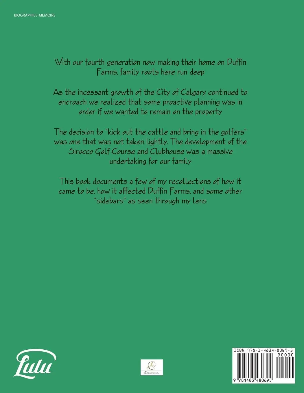 Rückseite: 9781483480695 | From Fields to Fairways | The Story of Sirocco Golf Club | Tim Duffin