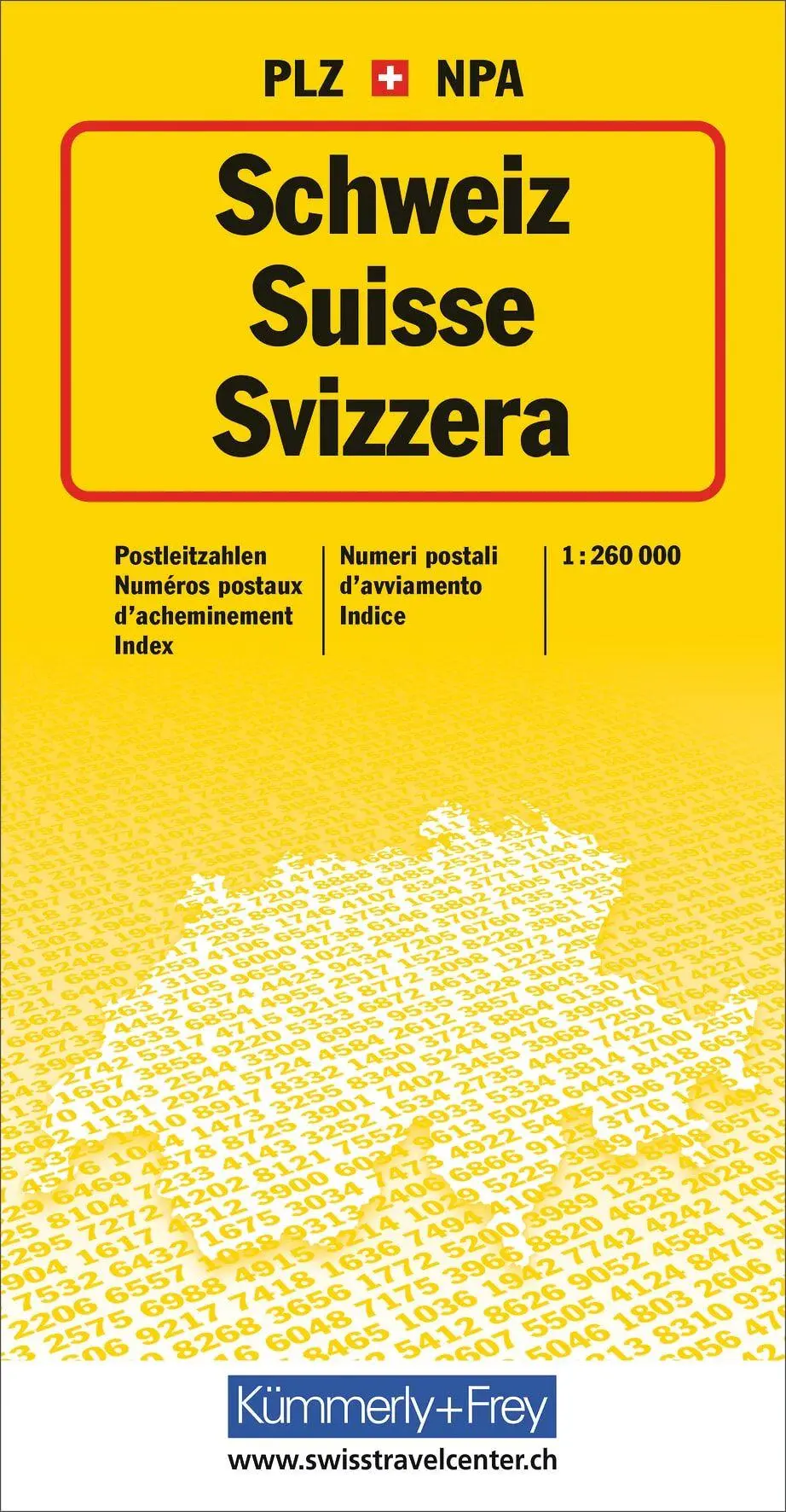 Schweiz, Postleitzahlenkarte