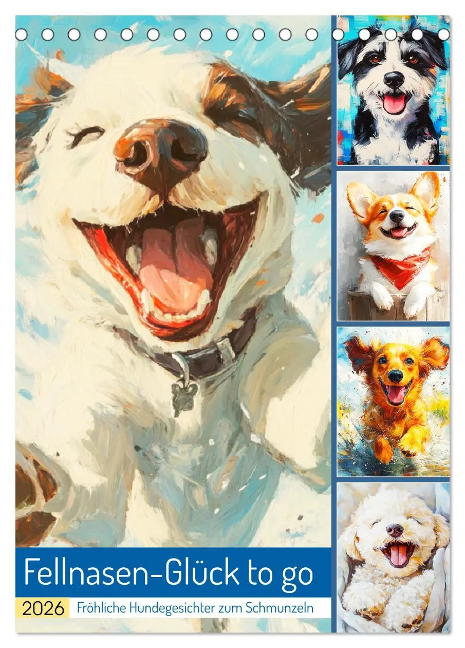Cover: 9783457300695 | Fellnasen-Glück to go. Fröhliche Hundegesichter zum Schmunzeln...