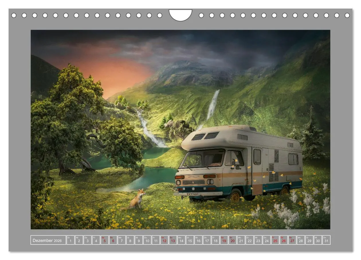 Bild: 9783457540695 | Camping macht glücklich! (Wandkalender 2026 DIN A4 quer), CALVENDO...
