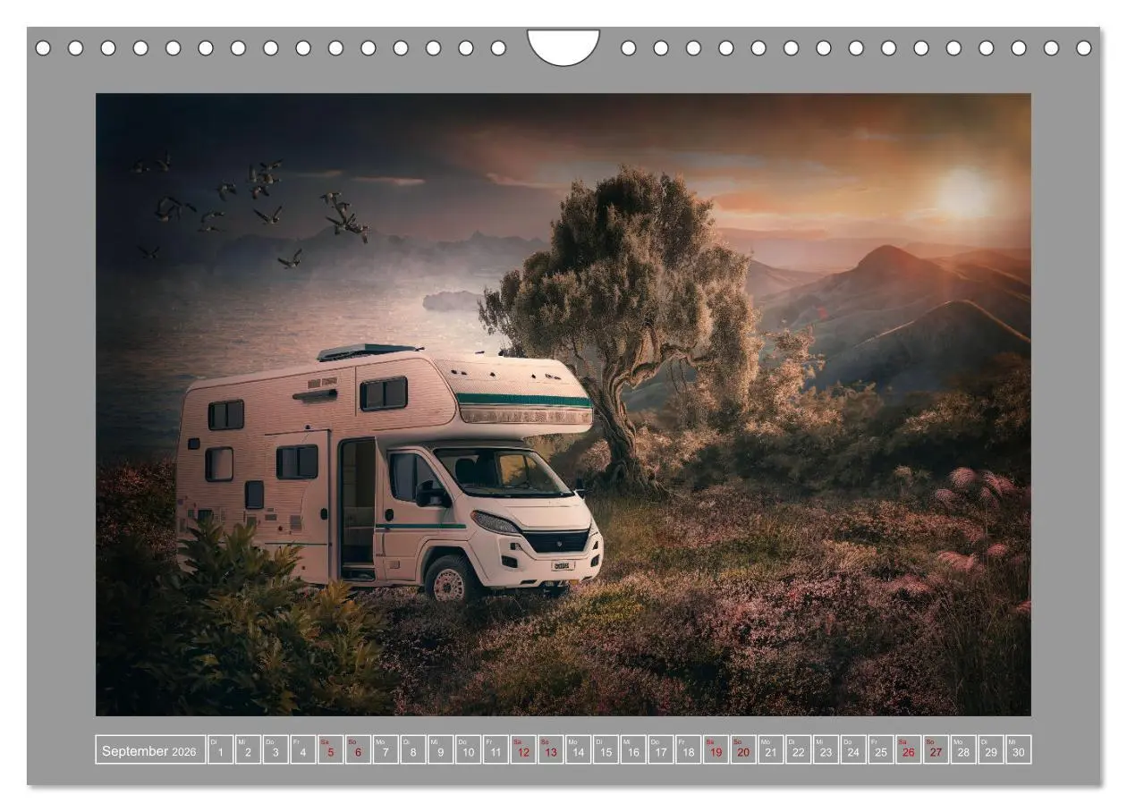 Bild: 9783457540695 | Camping macht glücklich! (Wandkalender 2026 DIN A4 quer), CALVENDO...