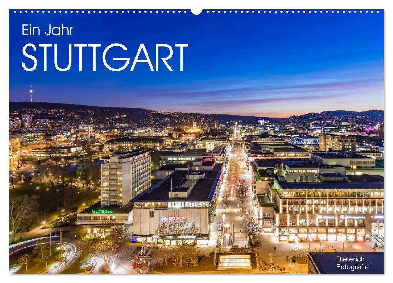 Cover: 9783457780695 | Ein Jahr STUTTGART (Wandkalender 2026 DIN A2 quer), CALVENDO...