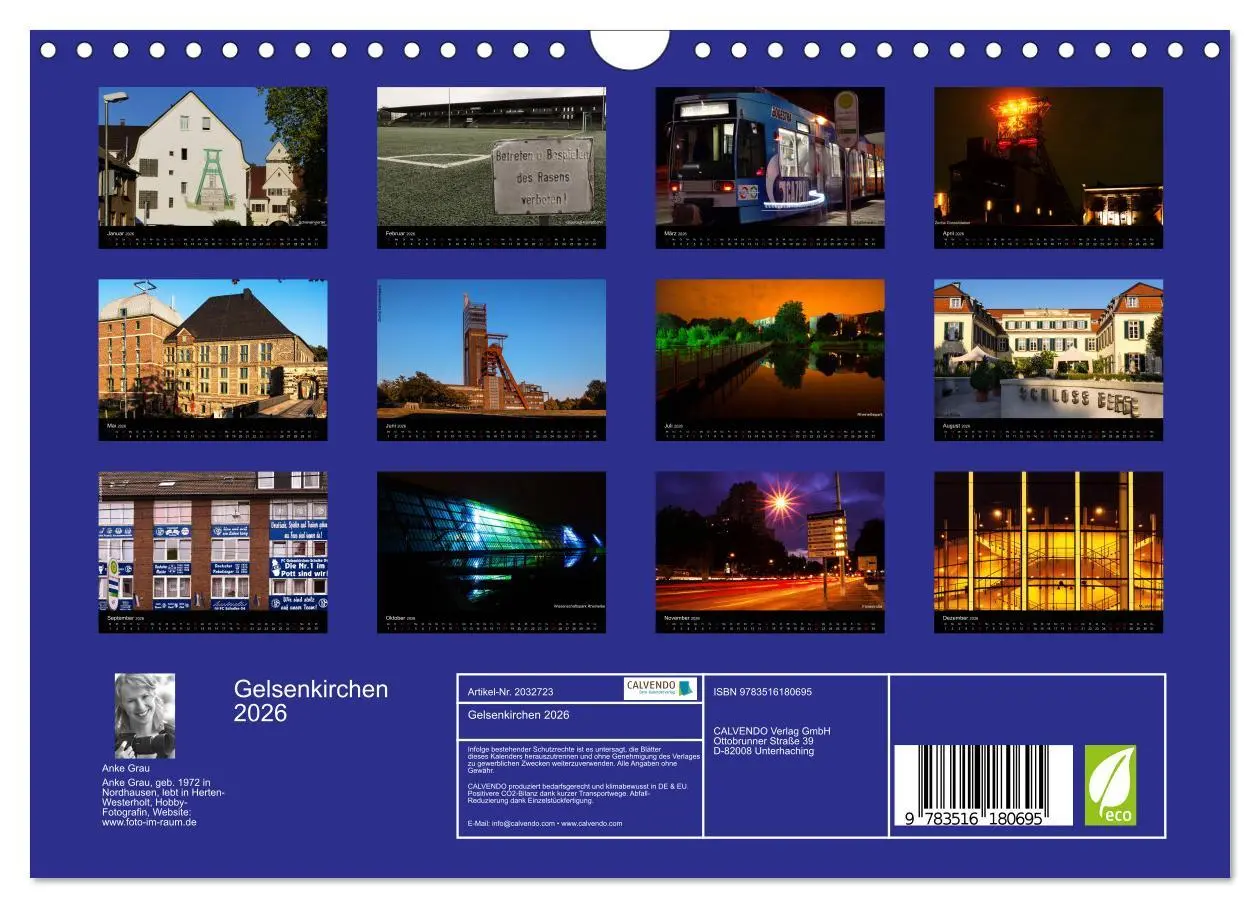 Bild: 9783516180695 | Gelsenkirchen 2026 (Wandkalender 2026 DIN A4 quer), CALVENDO...