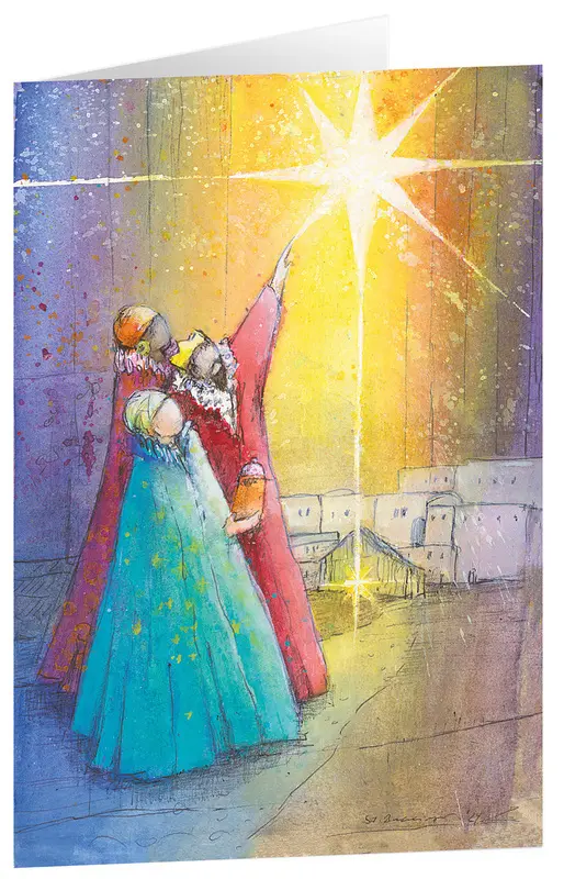 Cover: 4250454720795 | Kunstkarten "Stern über Bethlehem" 6 Stk. | Stefanie Bahlinger | 2024