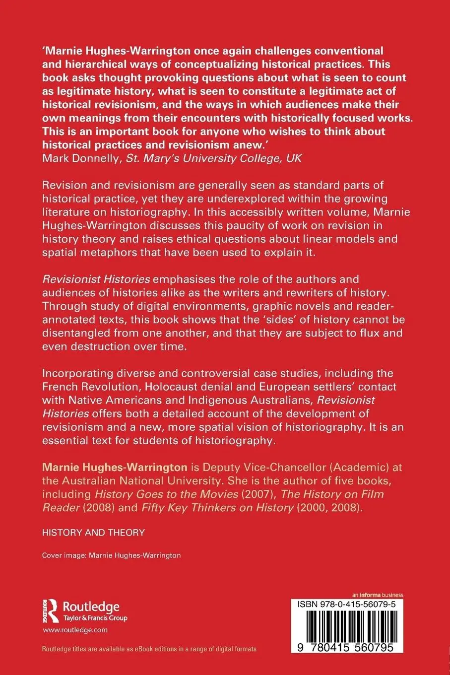 Rückseite: 9780415560795 | Revisionist Histories. Marnie Hughes-Warrington | Hughes-Warrington