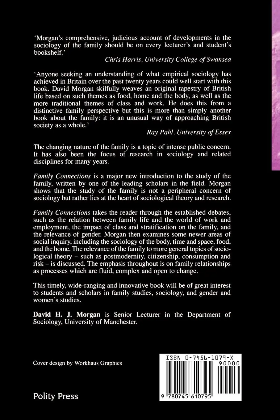 Rückseite: 9780745610795 | Family Connections | His Life and Work | David H J Morgan | Buch