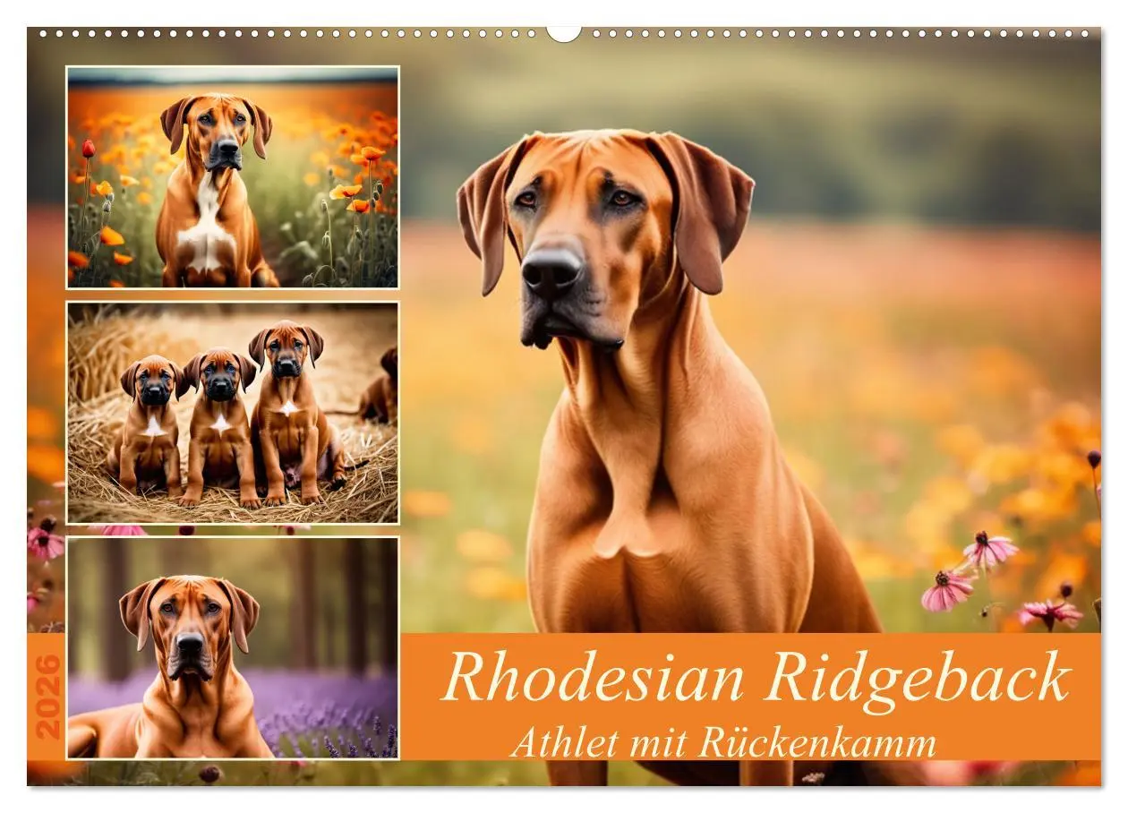 Cover: 9783457390795 | Rhodesian Ridgeback - Athlet mit Rückenkamm (Wandkalender 2026 DIN...