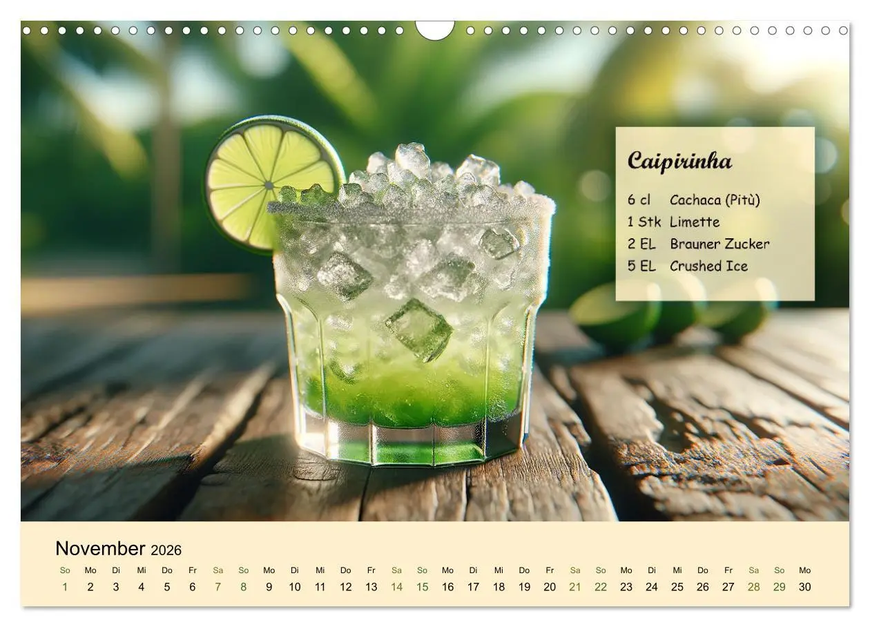 Bild: 9783457460795 | Cocktail-Klassiker (Wandkalender 2026 DIN A3 quer), CALVENDO...