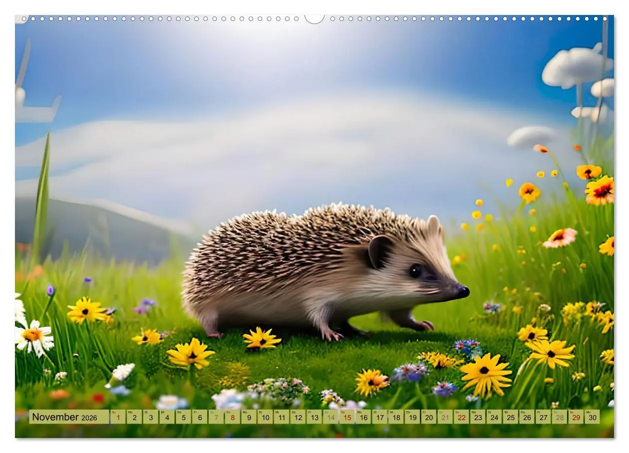 Bild: 9783457530795 | Igel-Abenteuer (hochwertiger Premium Wandkalender 2026 DIN A2...
