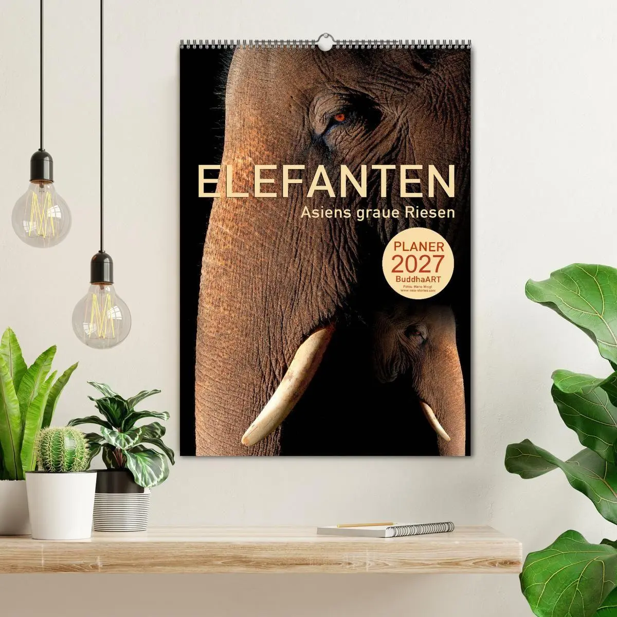 Bild: 9783569570795 | ELEFANTEN - Asiens graue Riesen (Wandkalender 2027 DIN A2 hoch),...