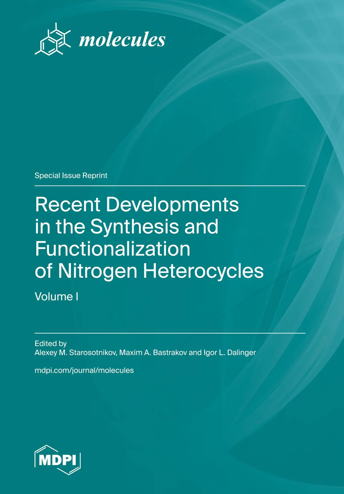 Cover: 9783725820795 | Recent Developments in the Synthesis and Functionalization of...