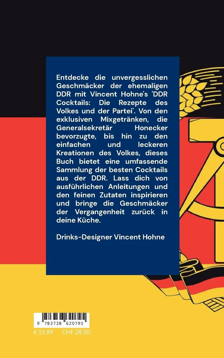Rückseite: 9783738620795 | DDR Cocktails | Die Rezepte des Volkes und der Partei | Hohne | Buch