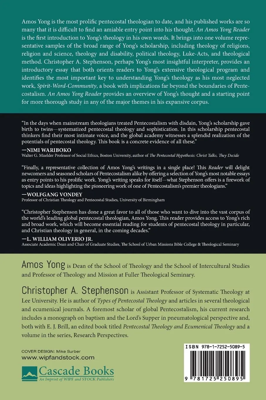 Rückseite: 9781725250895 | An Amos Yong Reader | Amos Yong | Taschenbuch | Englisch | 2020